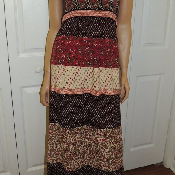 ANGIE Size Small Bohemian Maxi Full Length Dress - Picture 5 of 5